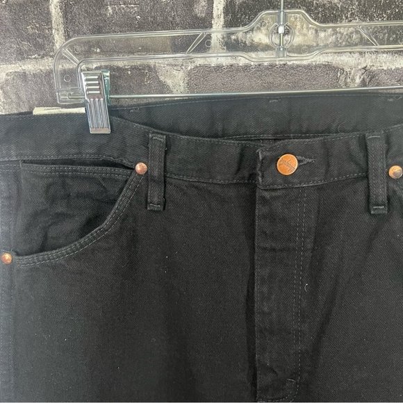 NWT Wrangler Men's 34X38 Cowboy Cut Original Fit Shadow Black Jeans - Picture 6 of 10